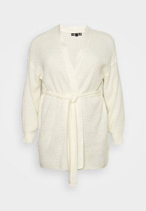 WAFFLE BALLOON - Cardigan - cream