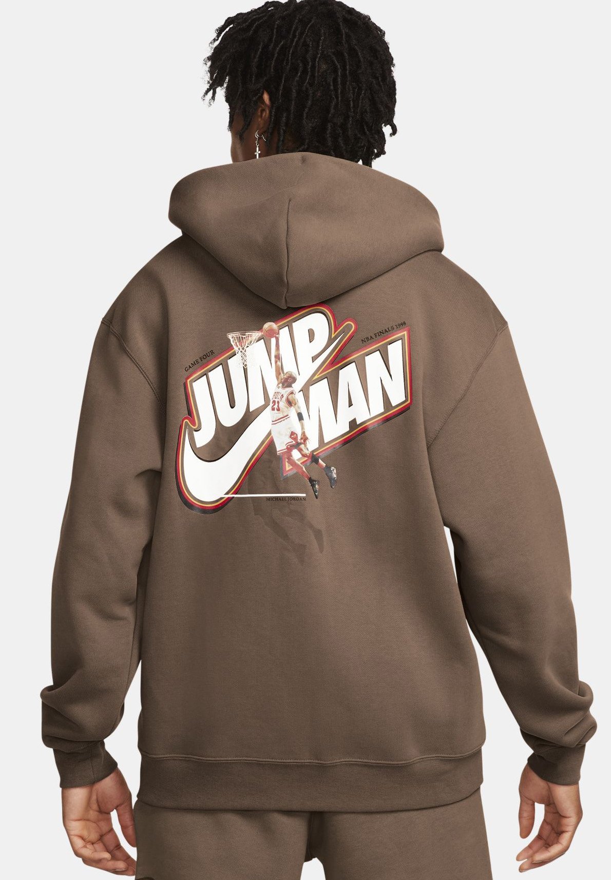 Jordan JORDAN JUMPMAN FLEECE-HOODIE MIT DURCHGEHENDEM REISSVERSCHLUSS FÜR  HERREN - Sudadera con cremallera - brown/marrón - Zalando.es
