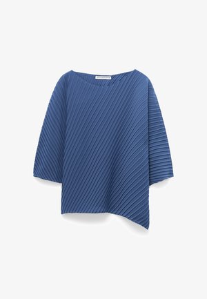 ADOLFO DOMINGUEZ, ADOLFO DOMINGUEZ ASYMMETRIC CRINKLE TOP ASYMMETRIC CRINKLE TOP - Camicetta - blue