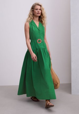 Next, TALL FIT - HALTER SHIRT MIDI BELTED DRESS  . - Shirt dress - green