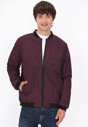 Mo Bomberjacks - burgundy multicolor