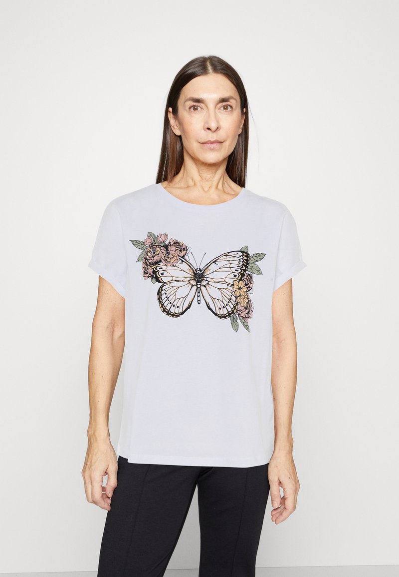 Anna Field Print Tshirt white Zalando.de