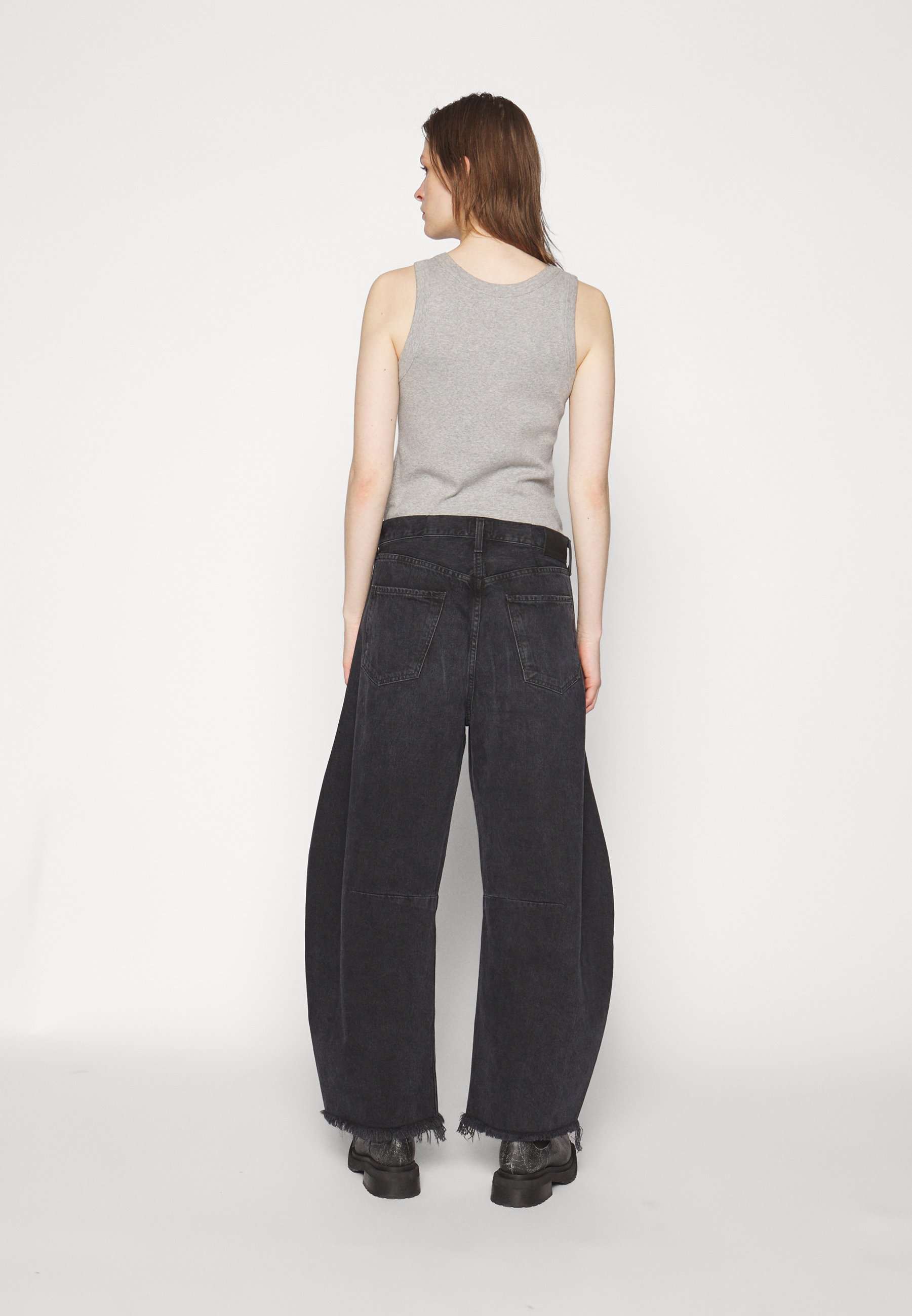 Citizens of Humanity HORSESHOE - Wide Leg - sonnet/black