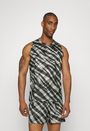 WILD SINGLET - Top - lichen green/performance black