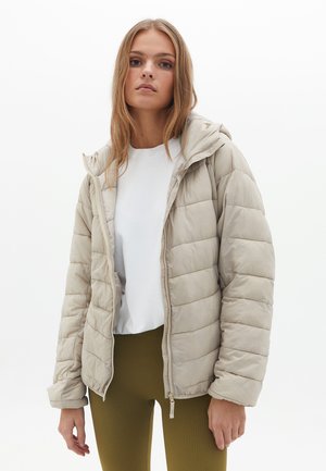 QUILTED CROP PUFFER - Winterjas - french oak