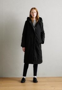 Marc O'Polo PADDED WITH HOOD DRAWSTRING AT WAIST - Parka - black