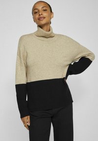 VILA VIRIL BLOCKING ROLL - Maglione - natural melange