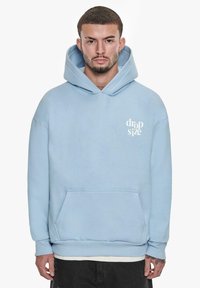 Dropsize HEAVY LETTERS - Hoodie - baby blue cream