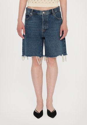 THE LEISURE - Short en jean - blue