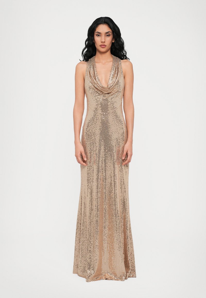 Halston - MILANA DISCO GOWN - Abiti per occasioni speciali - light gold-coloured, Ingrandire