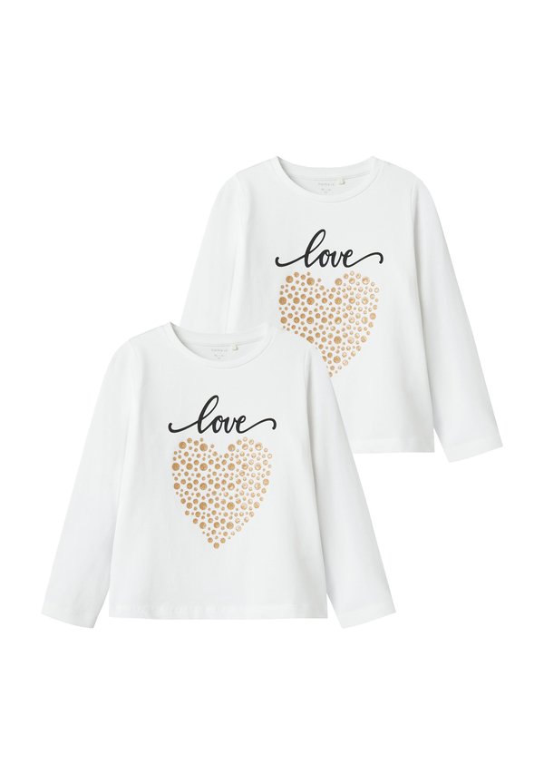 2ER-PACK - Langarmshirt - weiß