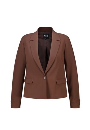 MS Mode, MS MODE BLAZER KURZER BLAZER MIT PLISSIERTEN ÄRMELN - Blazer - braun