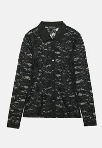Button-down blouse - black
