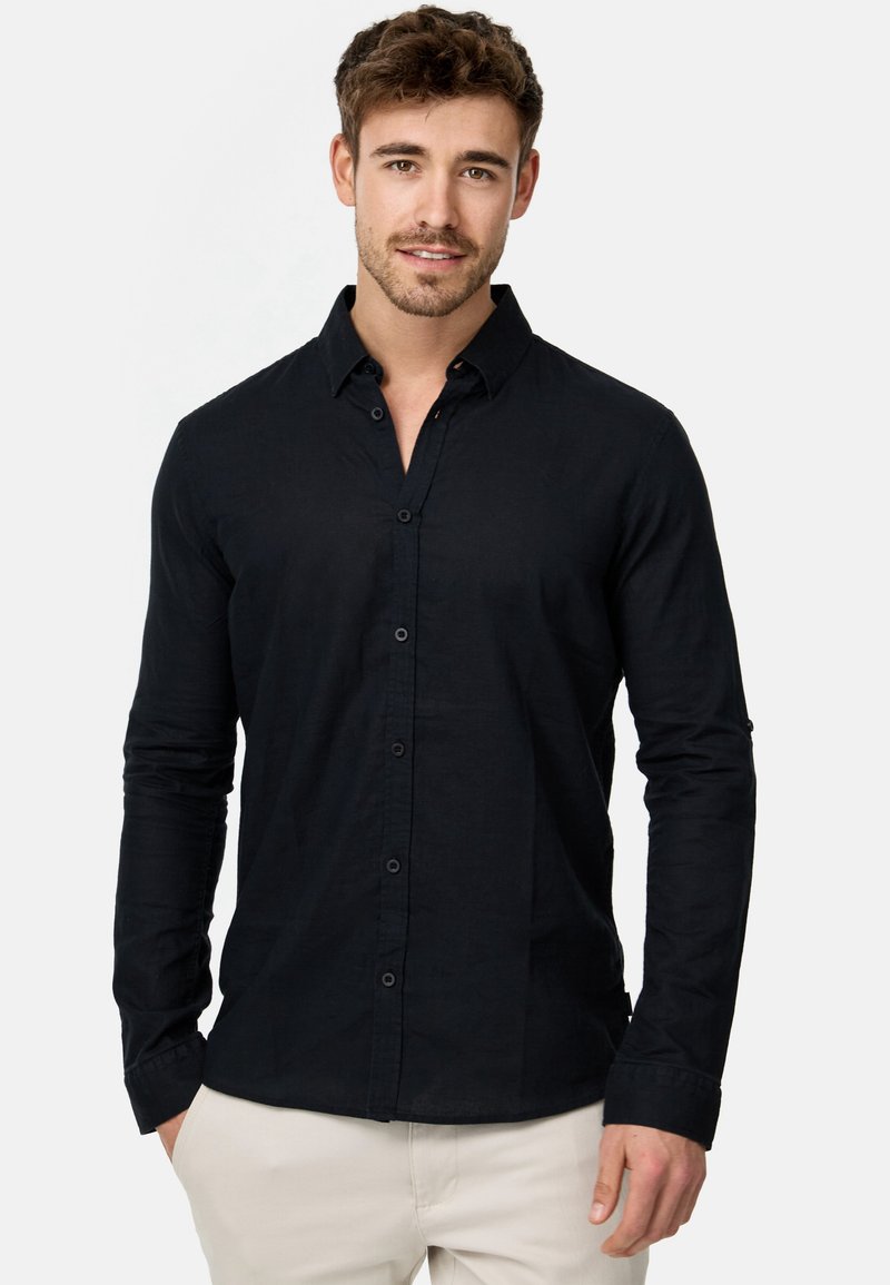 INDICODE JEANS - LANGARM BRAYDEN - Skjorta - black, Förstora