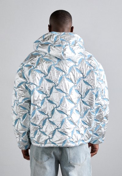 BLUEMARBLE HOODED EMBROIDERED - Casaco de inverno - reflective silver
