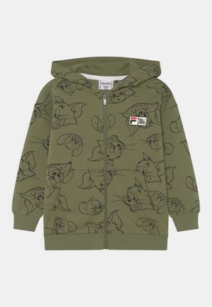 Fila, TULSA HOODY UNISEX - Felpa con zip - loden green