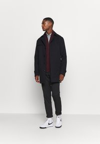 Selected Homme SLHBERG FULL ZIP - Casaco de malha - winetasting melange