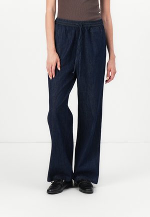 ONLAMARI TIZANA LOOSE PULL UP PANTS - Jeans straight leg - blue denim
