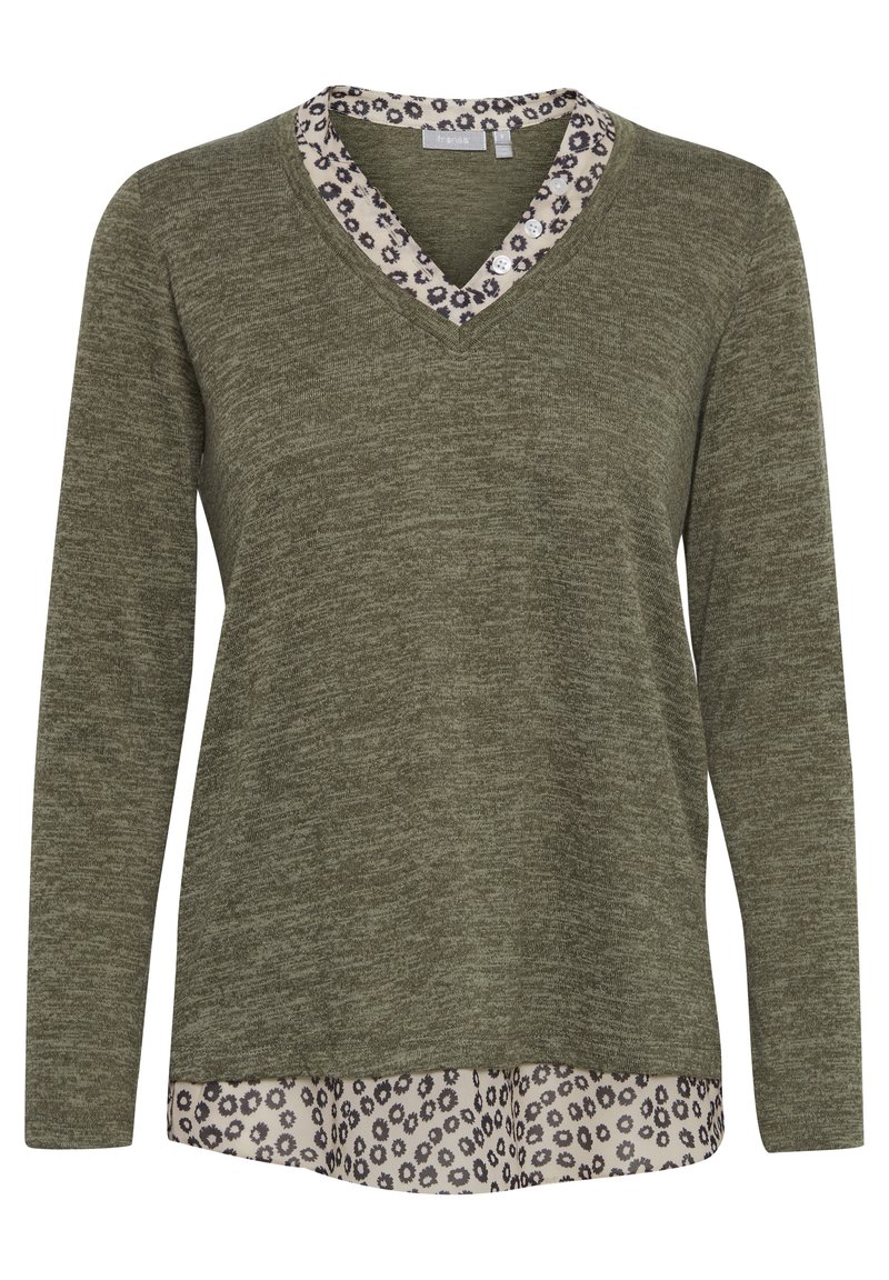 Damen Strickjacken | Fransa FRCEREXAN 1 PULLOVER Strickpullover green ink melange/grün-meliert - JA59955 Damen Strickjacken | Fransa FRCEREXAN 1 PULLOVER Strickpullover green ink melange/grün-meliert - JA59955