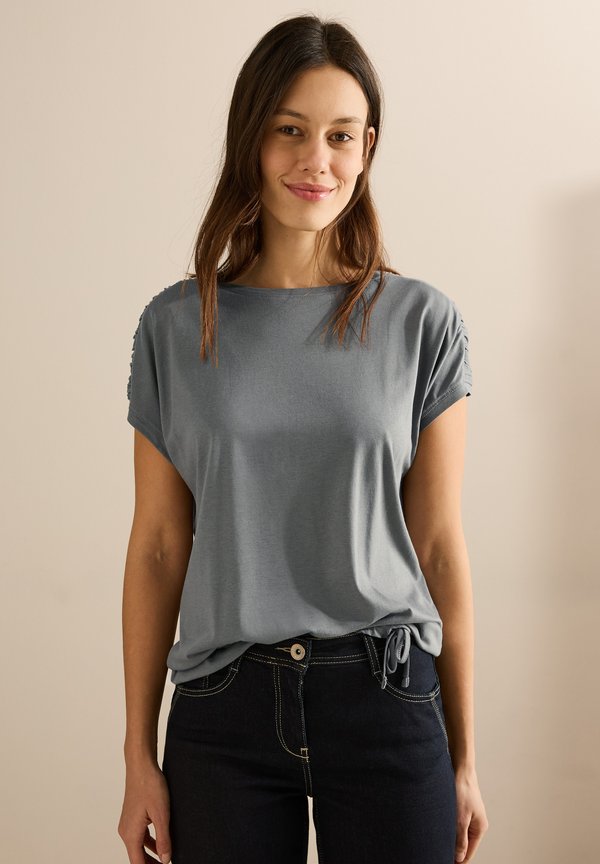 MIT RAFFUNG - T-Shirt print - grau