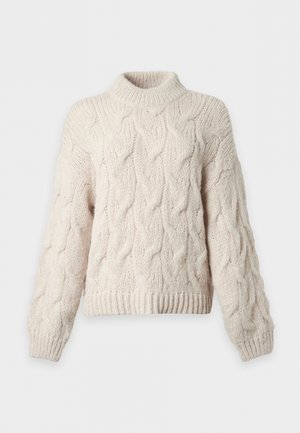 Vero Moda, VMMAYBE CABLE - Striktrøje - oatmeal