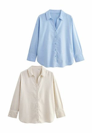 2 PACK OXFORD REGULAR FIT - Blus - blue nude stripe