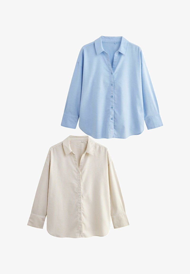 THE SET 2 PACK OXFORD REGULAR FIT - Pogājama blūze - blue nude stripe
