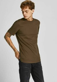 Jack & Jones JJE TEE  O-NECK  - T-shirt basic - desert palm