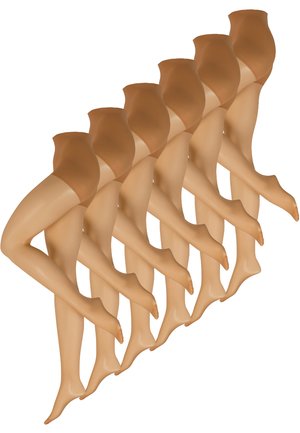 NUR DIE 6-PACK STRUMPFHOSE 20 DEN WIE EINE ZWEITE HAUT - Strumpfhose - amber