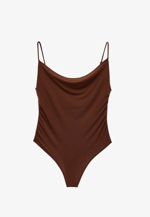 Koton, STRAPPY BODYSUIT - Top - brown