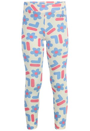 Fila Leggings - antique white f flower aop