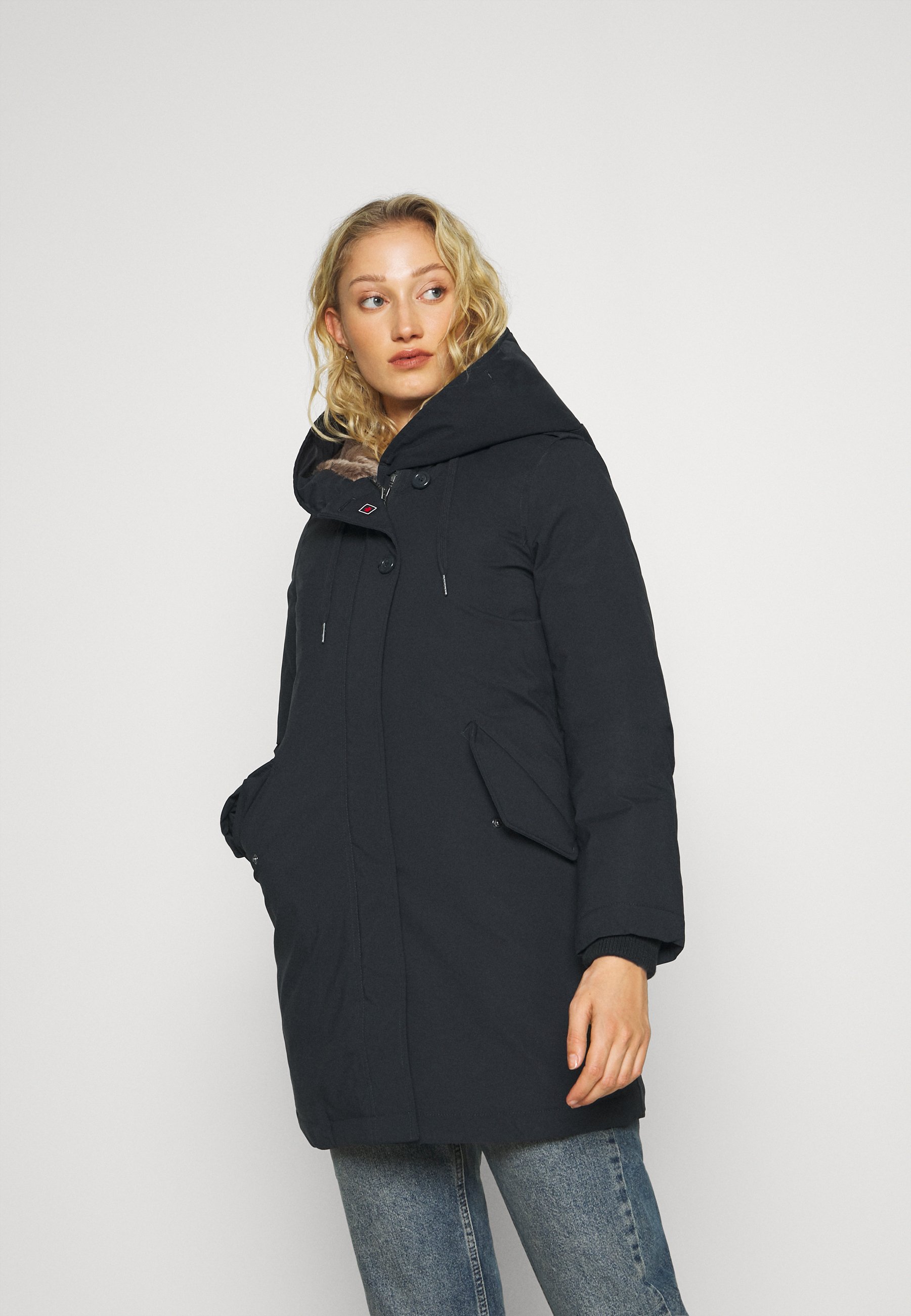 Canadian Classics LANIGAN TECH Dunkåpe frakk navy Canadian Classics LANIGAN NEW Vinterkåpe frakk black