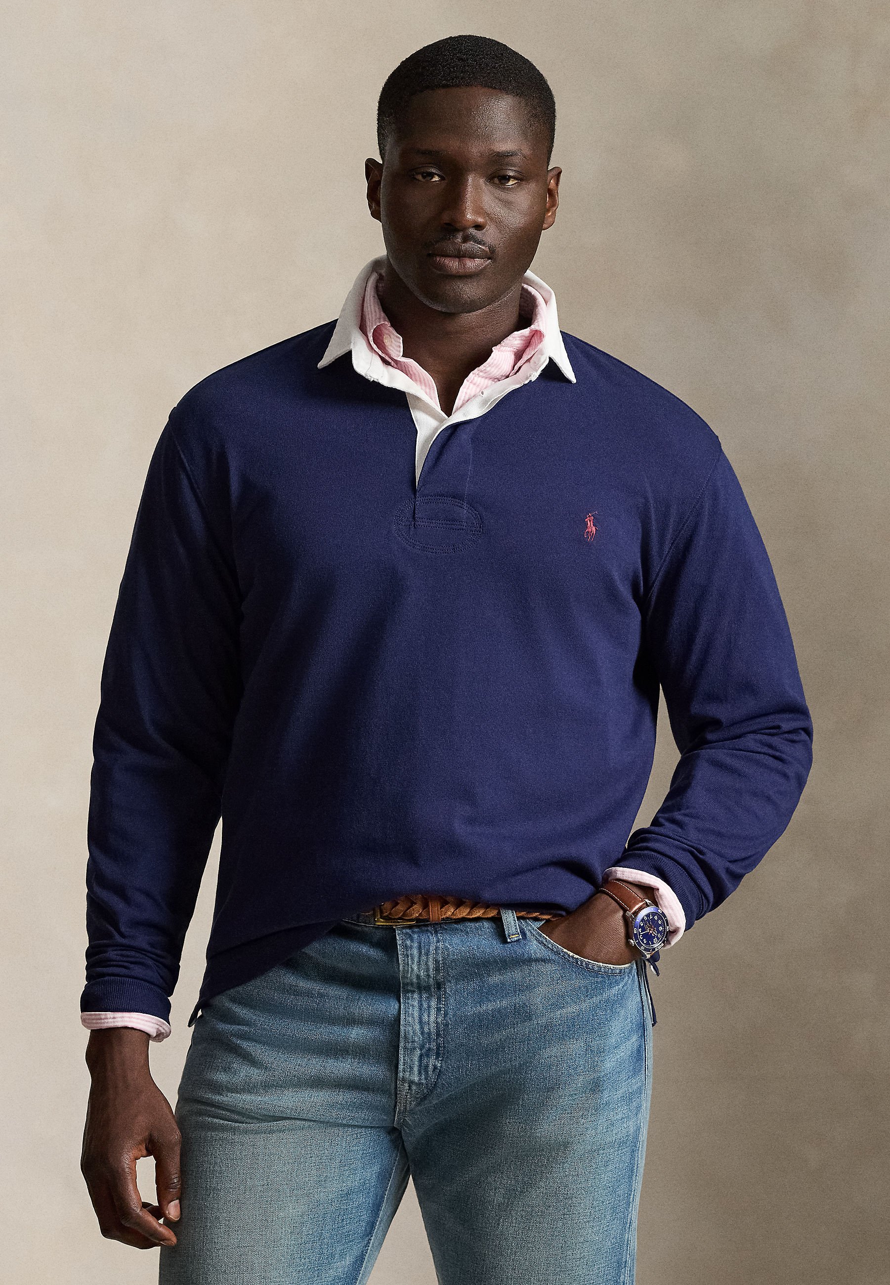 Polo Ralph Lauren Big & Tall THE ICONIC RUGBY SHIRT - Polo