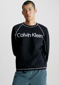 Calvin Klein Performance - SPACER LOGO - Sweater - black beauty Miniatuurafbeelding 1