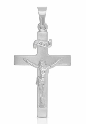 KREUZ CHRISTUS - Ciondolo - weissgold-coloured