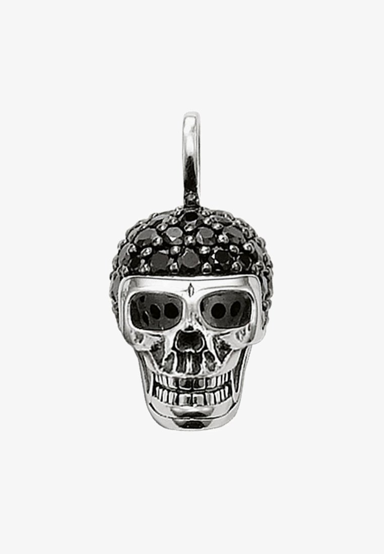 THOMAS SABO TOTENKOPF PAVÉ - Anhänger - silver-colored/black