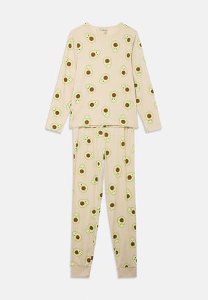 NKFNIGHT SET - Conjunto de pijama - oatmeal