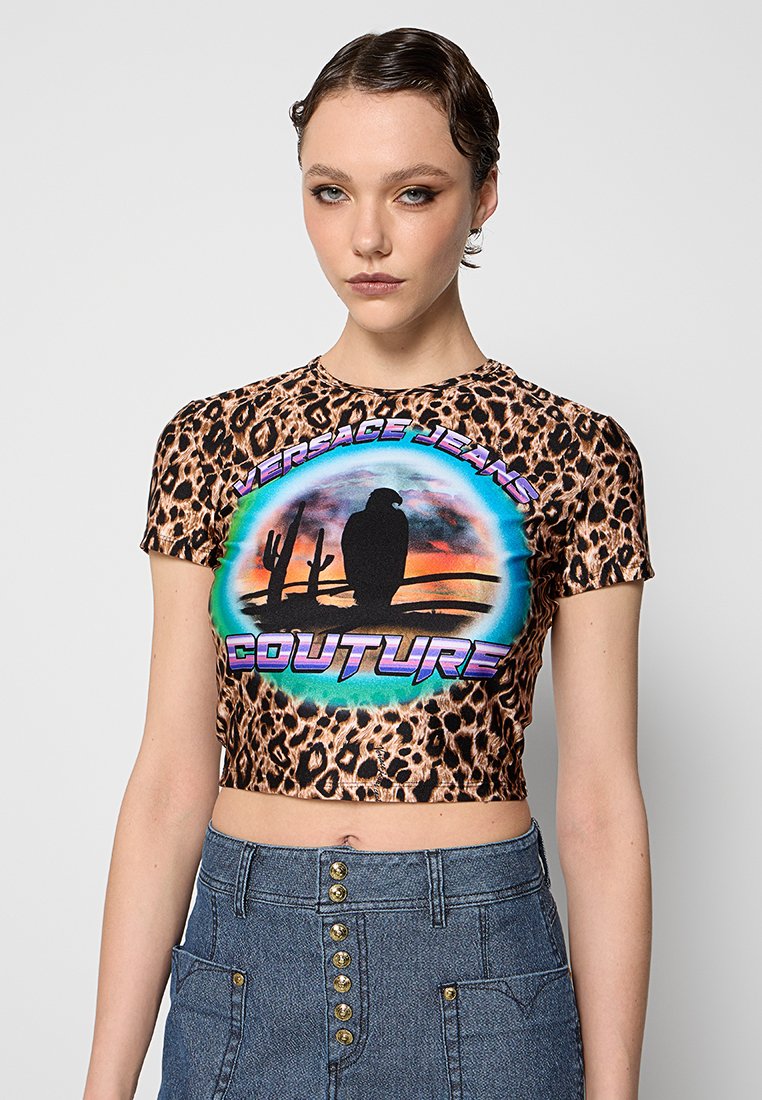 Versace Jeans Couture T-shirt print bruin