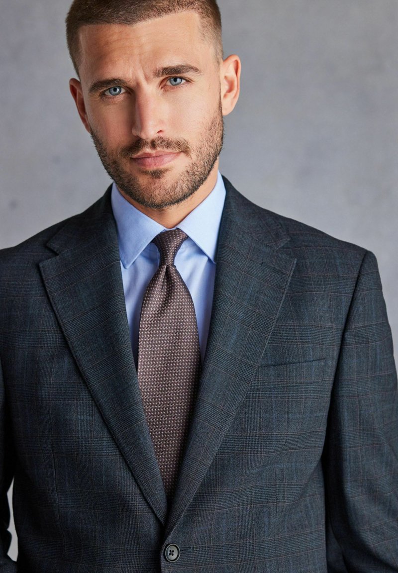 Next REGULAR FIT SIGNATURE CHECK - Colbert - blue