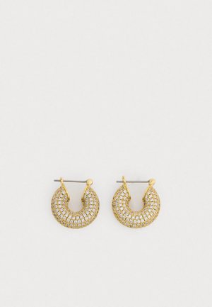 CORE PAVE MINI DONUT HOOPS - Øreringe - gold-coloured