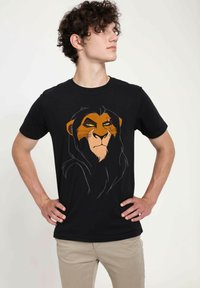 Disney THE LION KING BIG FACE SCAR UNISEX - Triko s potiskem - black