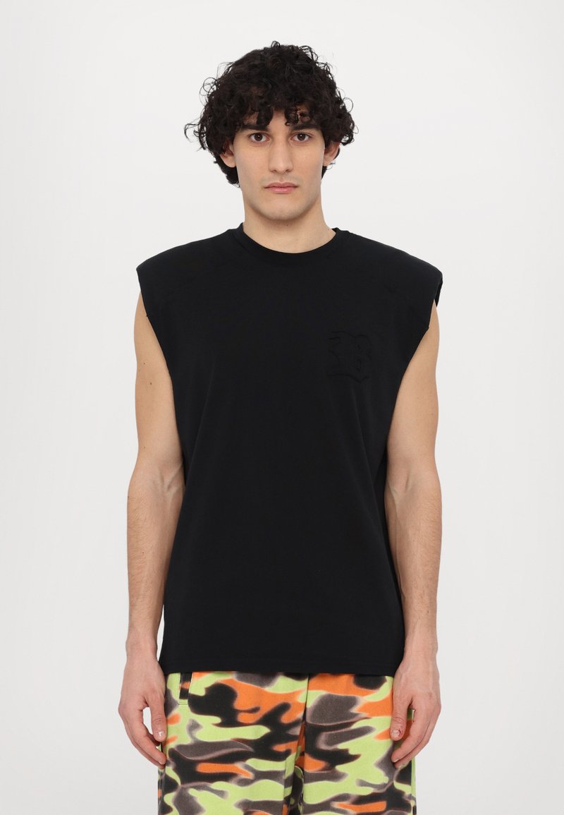 BLUEMARBLE - PADDED SHOULDER SLEEVELESS - Top - black, Ampliar