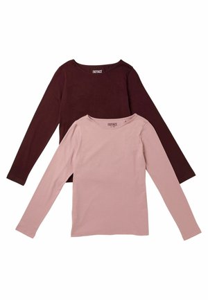 REGULAR FIT - 2 PACK LONG SLEEVE  - Langarmshirt - purple pink