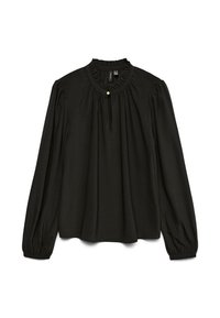 VMANI LS FRILL  - Bluse - black