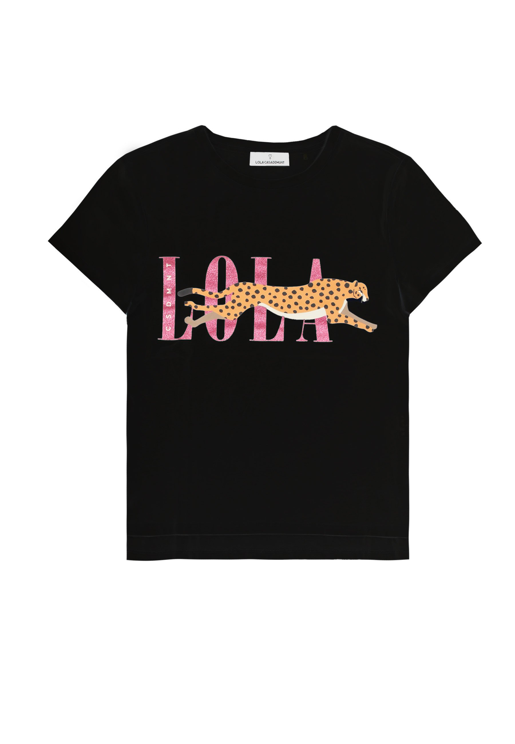 LOLA CASADEMUNT Camiseta estampada black/negro