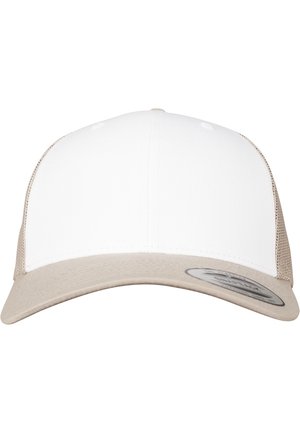 RETRO TRUCKER - Naģene - khaki/white