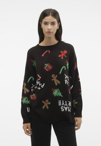 Vero Moda - VMXMASPARTY LS - Jumper - black Thumbnail Image 1