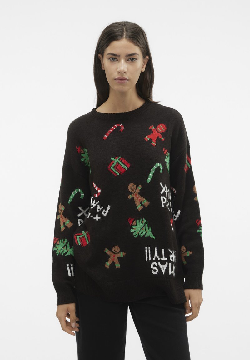Vero Moda - VMXMASPARTY LS - Jumper - black, Enlarge