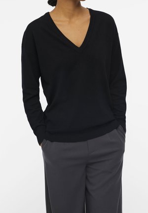 Strickpullover - black