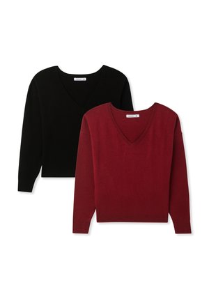Terranova 2 PACK - Maglione - 1x Bordeaux, 1x Black
